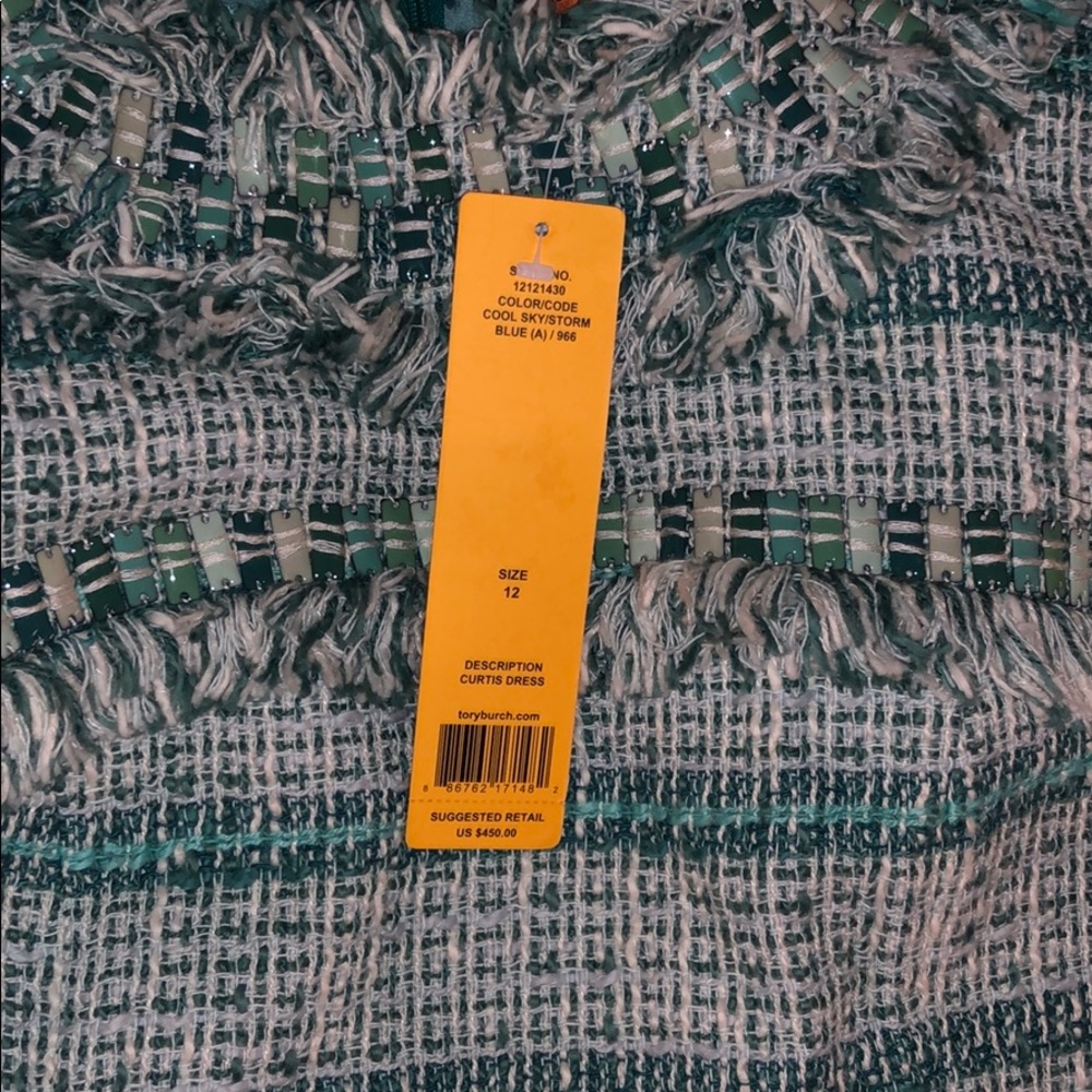 🚫SOLD🚫🥳HP🥳Tory Burch Tweed Sleeveless Dress - Picture 5 of 5